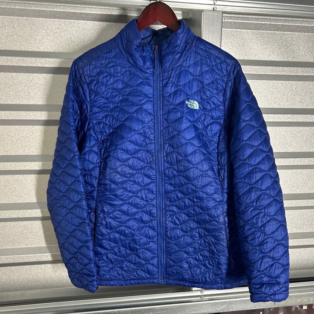 The North Face ThermoBall Jacket Womens XXL Blue Quilted Puffer Gorpcore Hiking